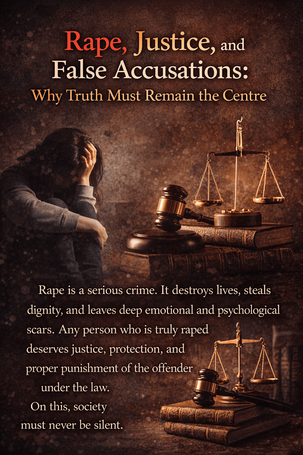 Rape, Justice, and False Accusations: Why Truth Must Remain the Centre